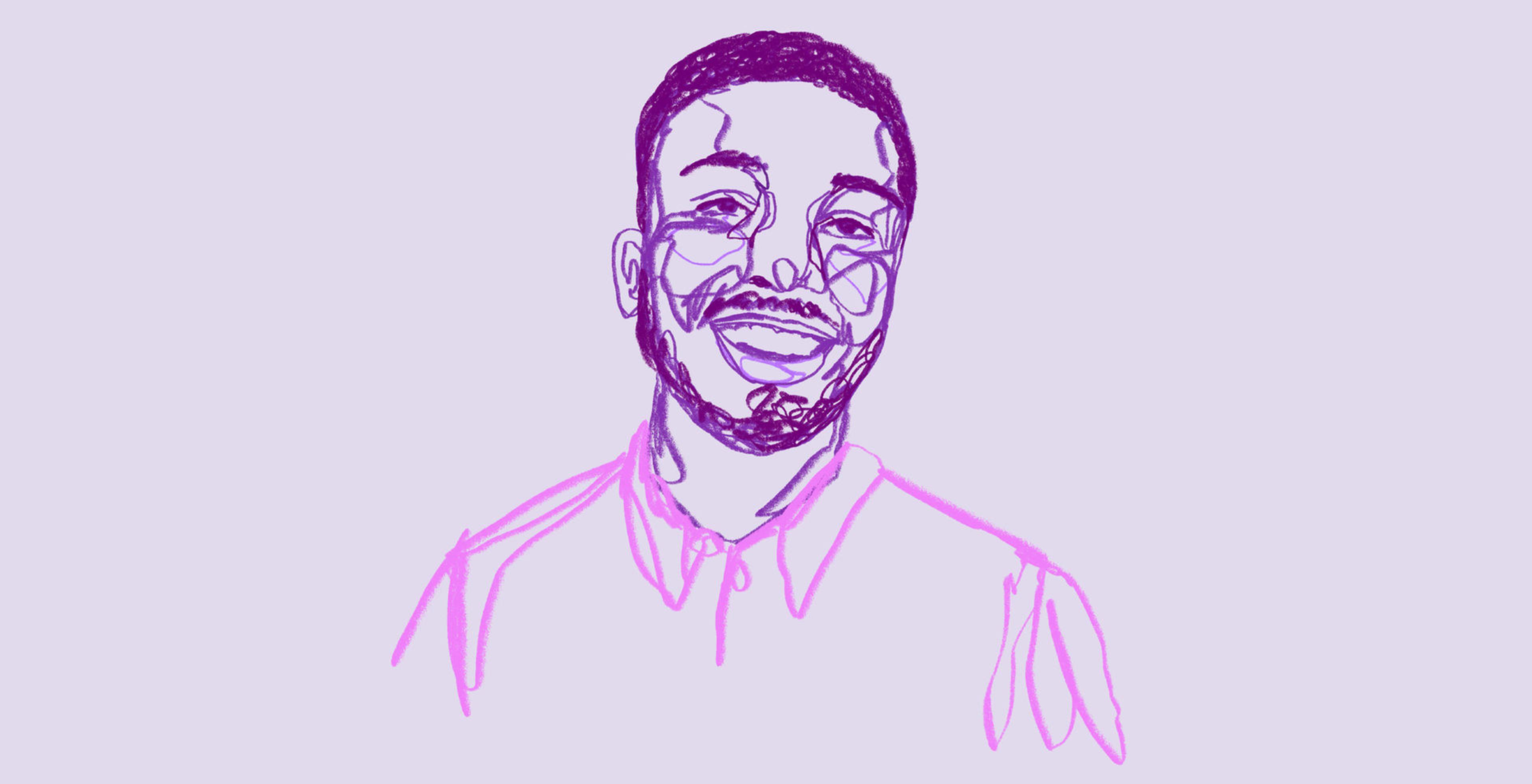 Illustrated portrait of Josh Livingston