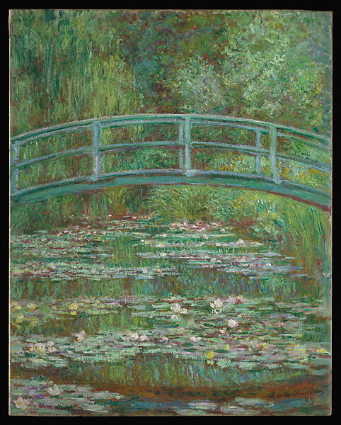 Bridge over a Pond of Water Lilies, Claude Monet  French, Oil on canvas